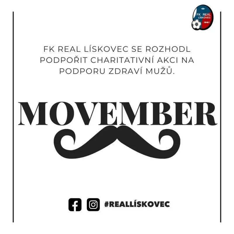 Muži podpoří MOVEMBER